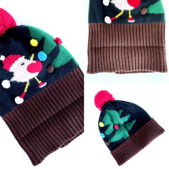Knit Winter Hat with a Pom Pom - Picture 4 of 8
